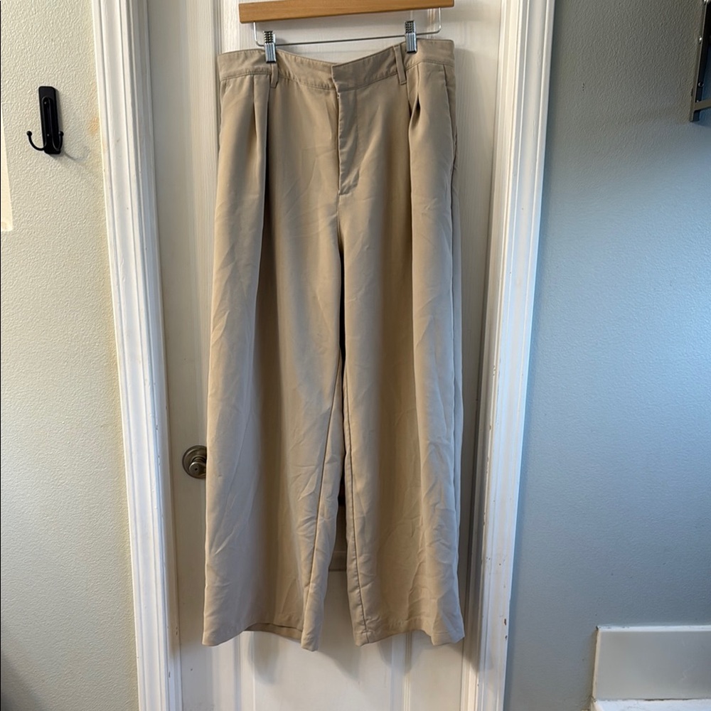 GAP Tan Wide Leg Trouser for Effortless Style